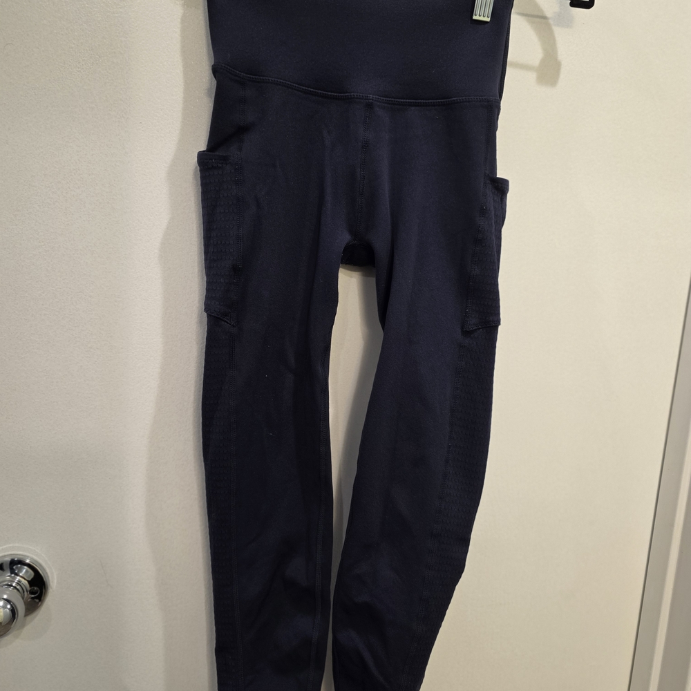 Blue Fabletics Sculpt Knit Legging With Pockets